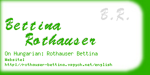 bettina rothauser business card